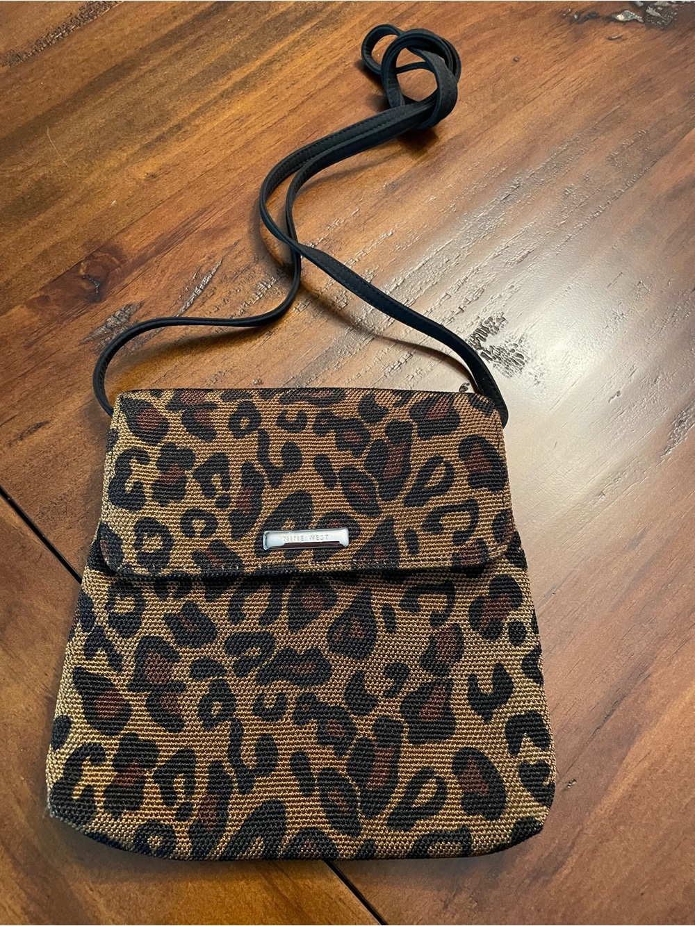 Nine West Leopard Print Purse Cross Body Bag